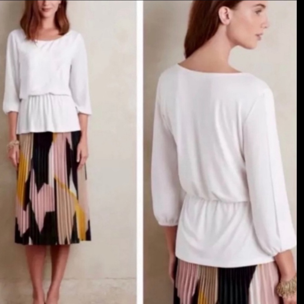 Anthropologie Deletta open sleeve blouse